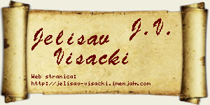 Jelisav Višacki vizit kartica